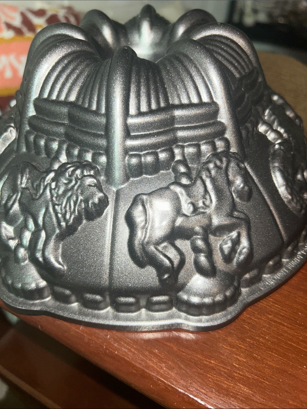 Nordic Ware Black Metallic Carousel Bundt Pan – Decorative Cast Cake Mold - Picture 4 of 8